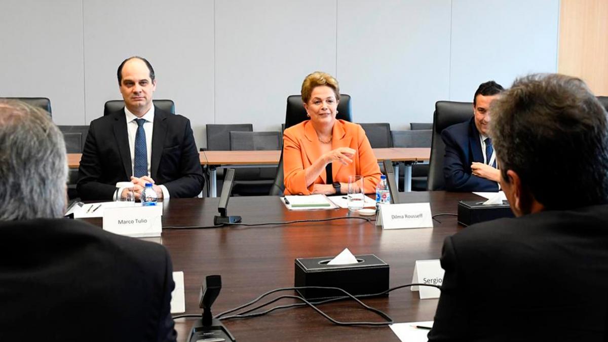 El Nuevo Banco de Desarrollo fue fundado por el grupo y desde abril de este ao lo preside la exmandataria brasilea Dilma Rousseff Foto archivo Prensa Mecon