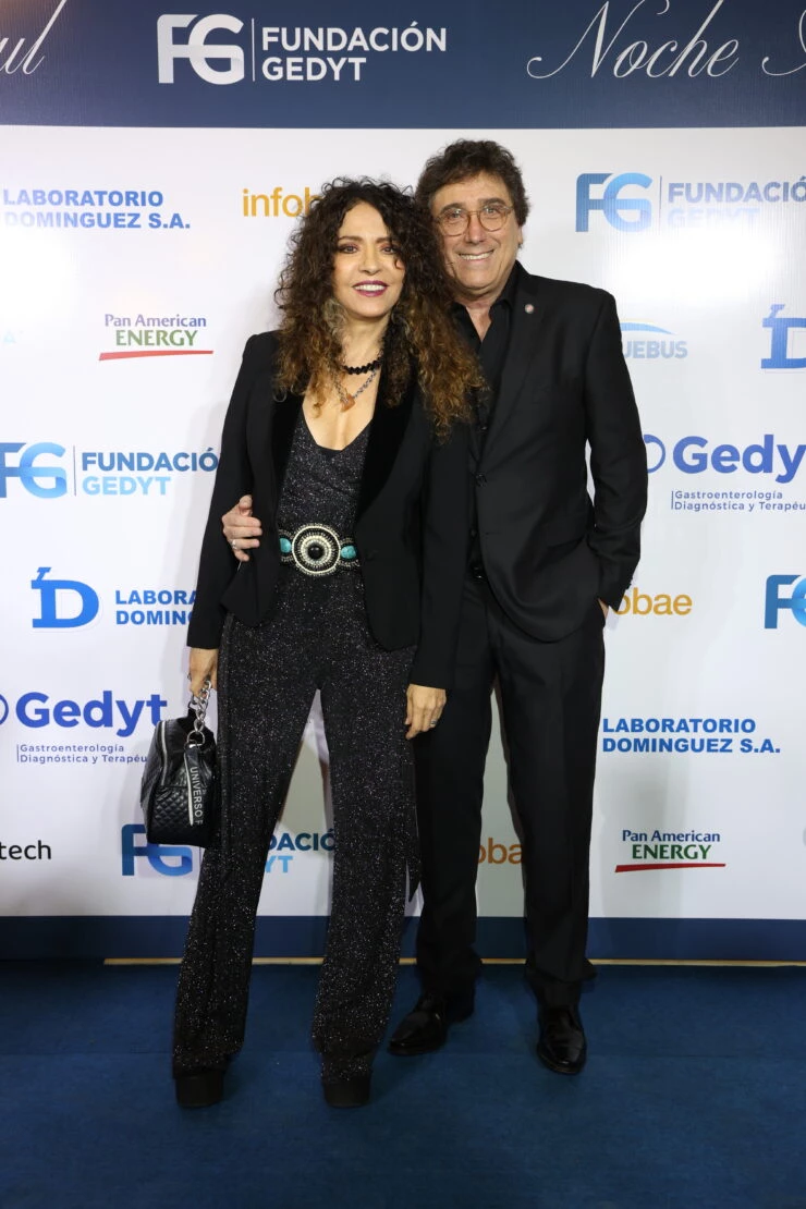 Patricia Sosa y Oscar Mediavilla en la 3° gala a beneficio de la Fundación GEDYT