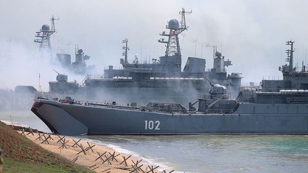 Segn autoridades de Kiev atacaron con xito un barco en crimea Mosc minimiz los daos Foto AFP