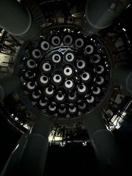 Motores del Booster 9 de la Starship