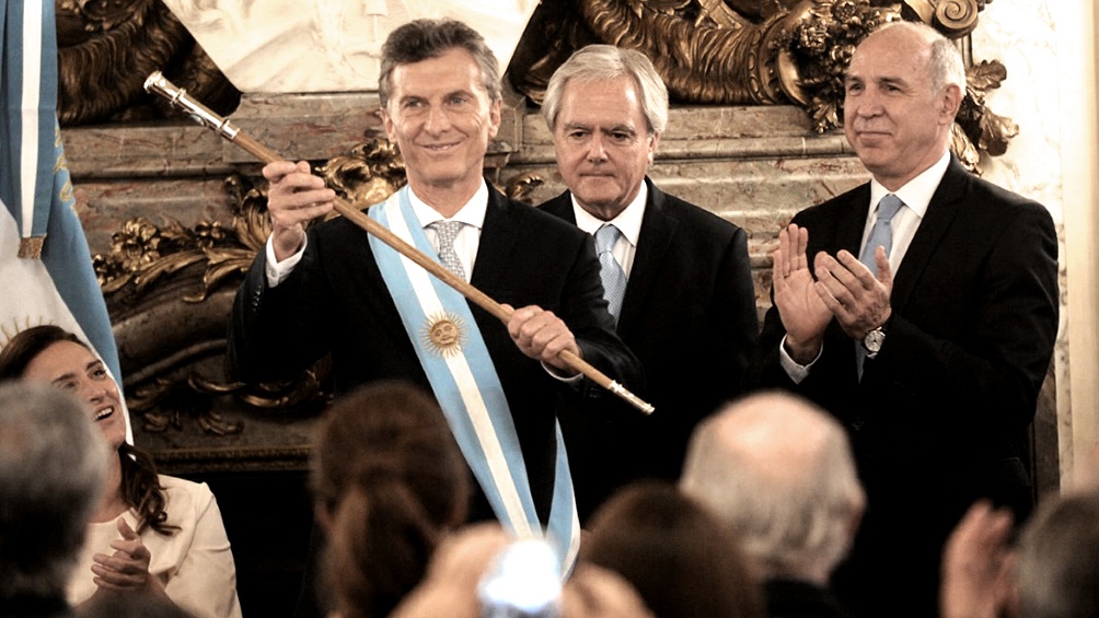 Mauricio Macri en su asuncin