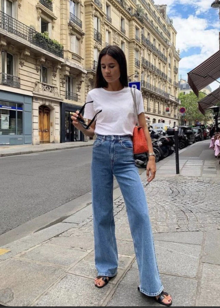 Estos son los jeans más trendy de la primavera 23. Foto: Pinterest.