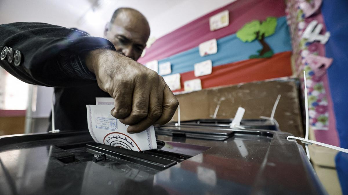Las elecciones fueron adelantados 4 meses por decisin del presidente Al Sisi Foto AFP