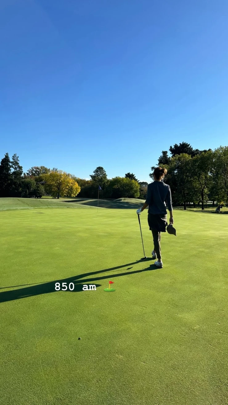 Juliana Awada y una tarde a puro relax y golf