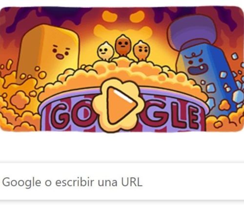 Google homenajea a los pochoclos con un doodle interactivo