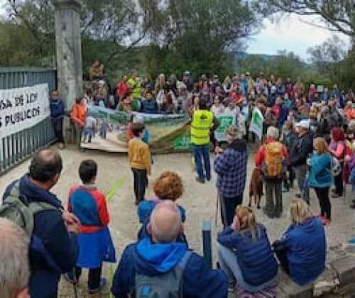 Inauguración de la cañada de La Higuera (San José del Valle) que Ecologistas abrió tras una marcha colectiva.