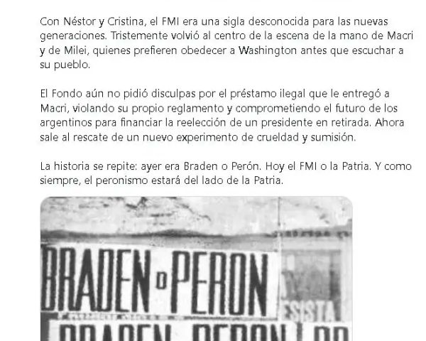 Tuit Axel Kicillof